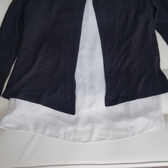 H&M black white split back sweater - Picture 7 of 9